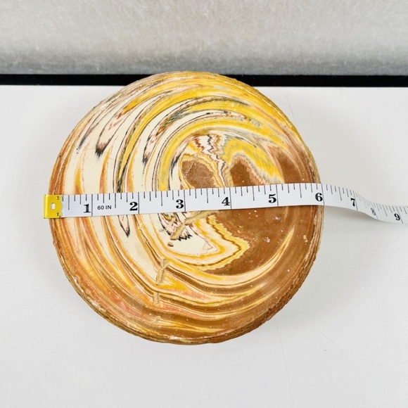 Comanche Pottery Inc. Vintage 1980's Swirl Bowl Handmade By Ron Allen #0075 - Picture 5 of 6